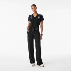 Isabel Ruched Wide-Leg Scrub Pant