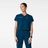 Arua Cropped V-Neck Scrub Top