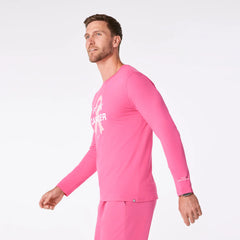 F Cancer Ribbon Long-Sleeve Underscrub