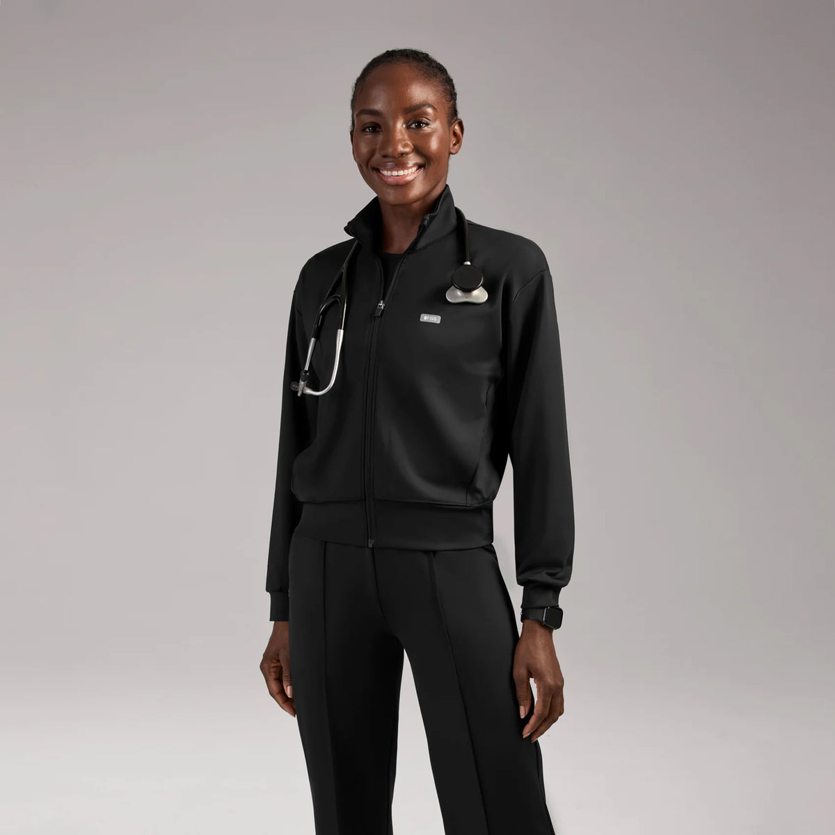 Labelle Bomber Scrub Jacket