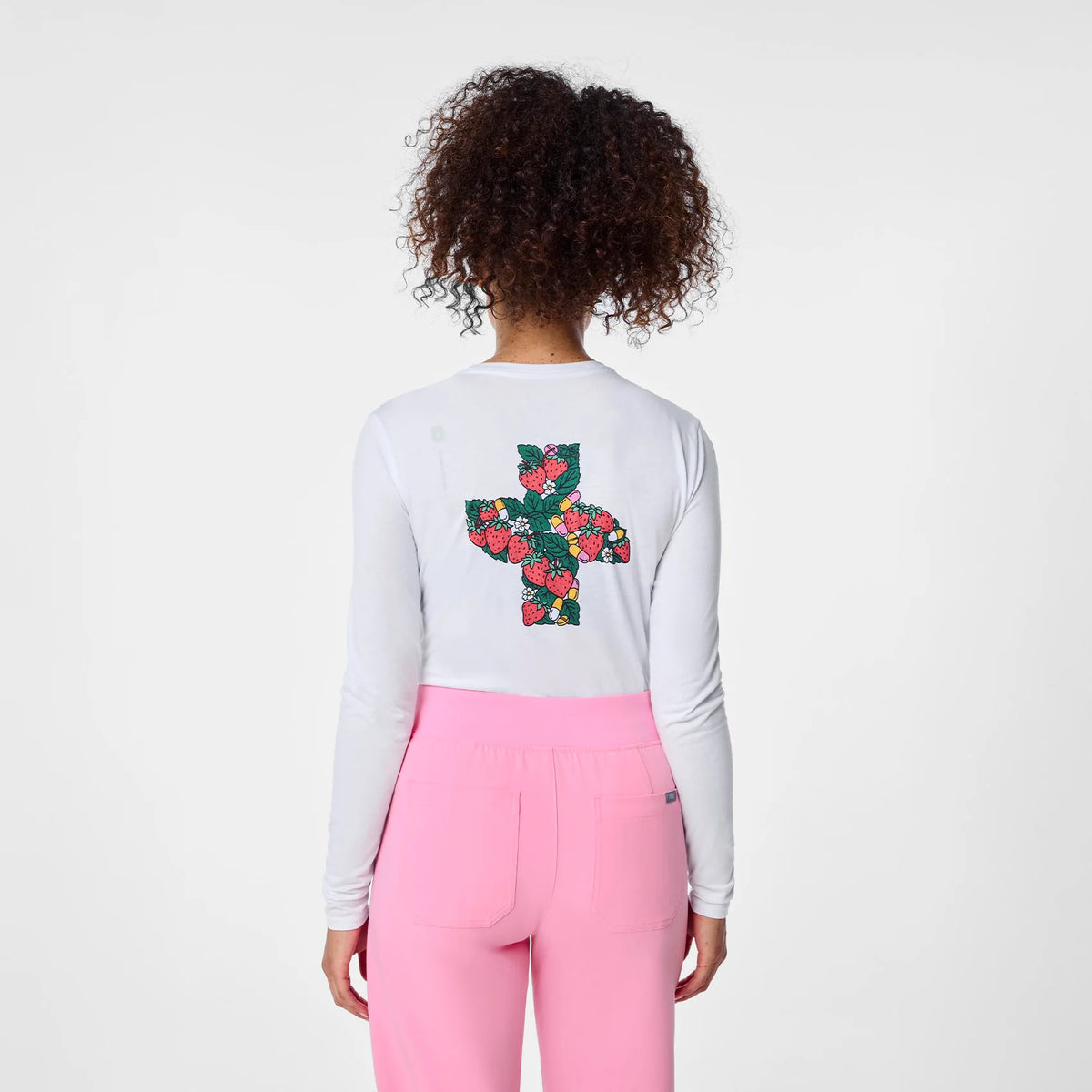 Spring White Long-Sleeve Underscrub